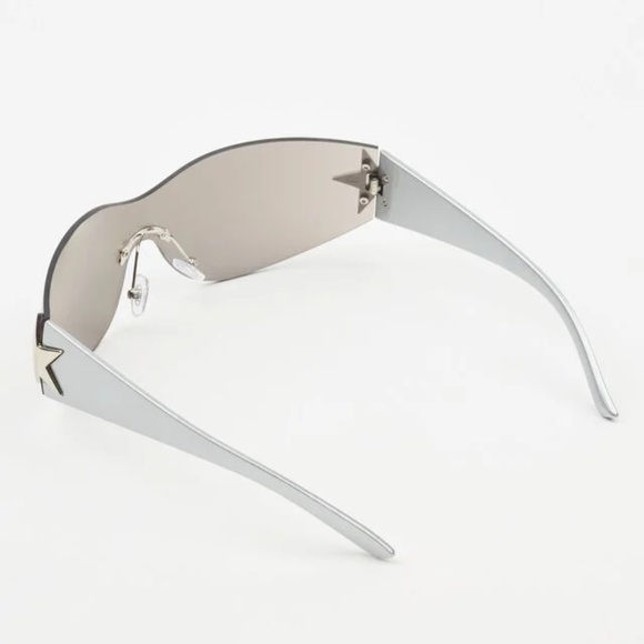 BNWT Star Shield Sunglasses - Silver - Picture 5 of 5